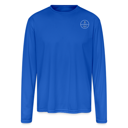 MACKINAC ISLAND MARINA PERFORMANCE LONG SLEEVE - royal blue