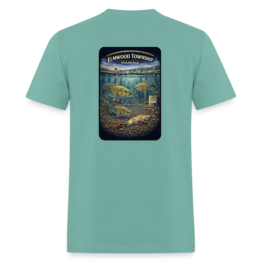 Elmwood Township Marina T-Shirt | Michigan Marina Series - aquatic