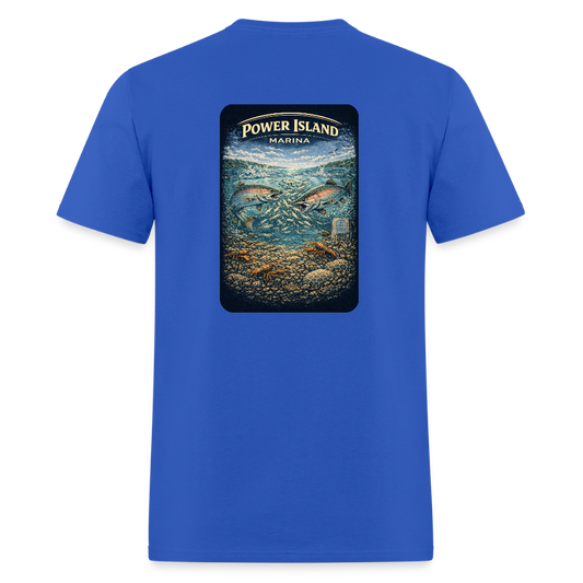 Power Island Marina T-Shirt | Michigan Marina Series - royal blue