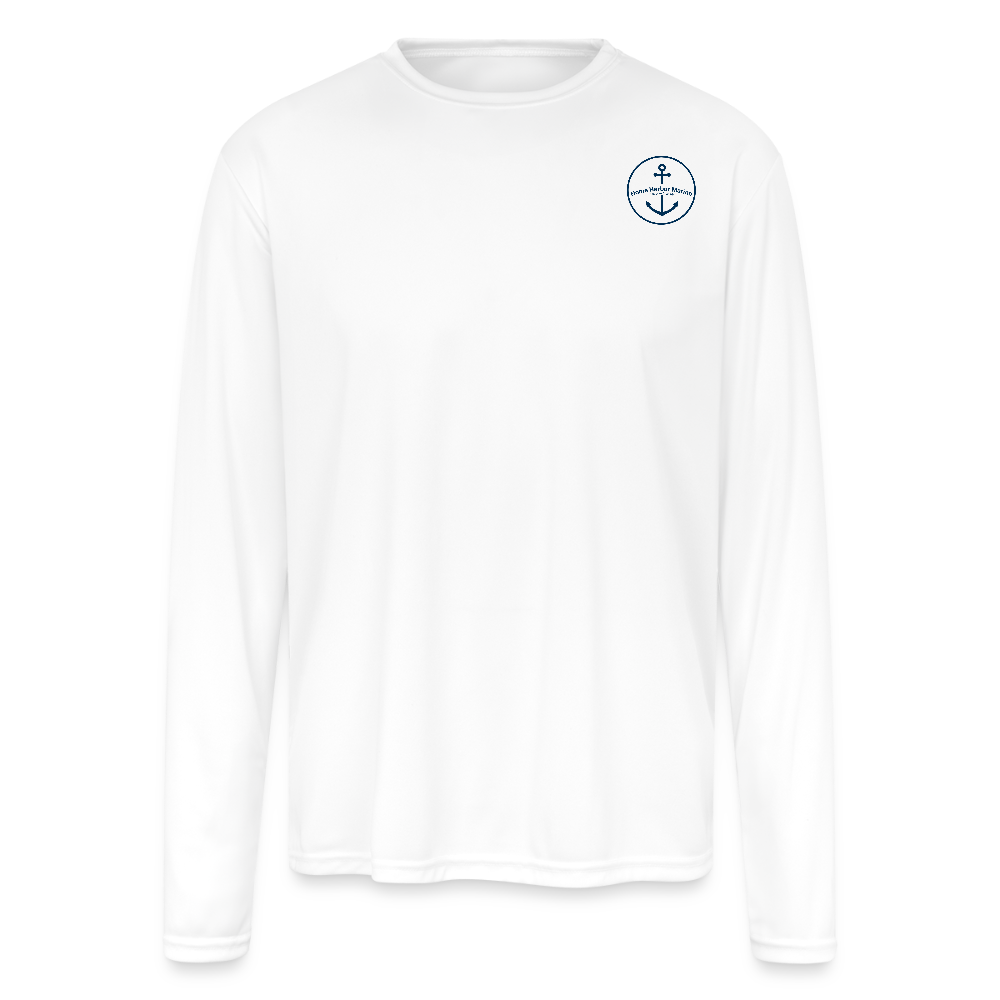 GROSSE POINTE MARINA PERFORMANCE LONG SLEEVE - white