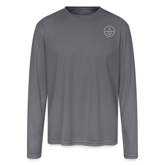 MANITOU ISLAND MARINA PERFORMANCE LONG SLEEVE - gray