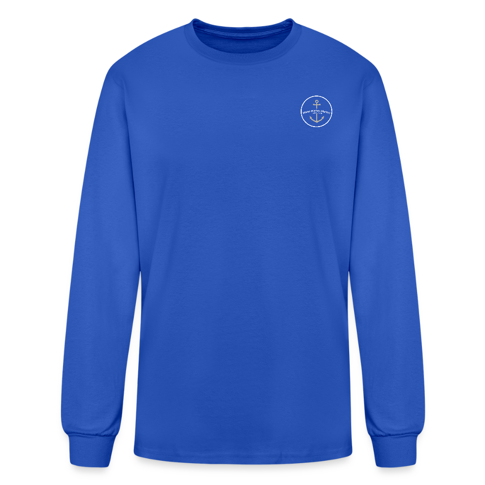 MANITOU ISLAND MARINA LONG SLEEVE T-SHIRT - royal blue