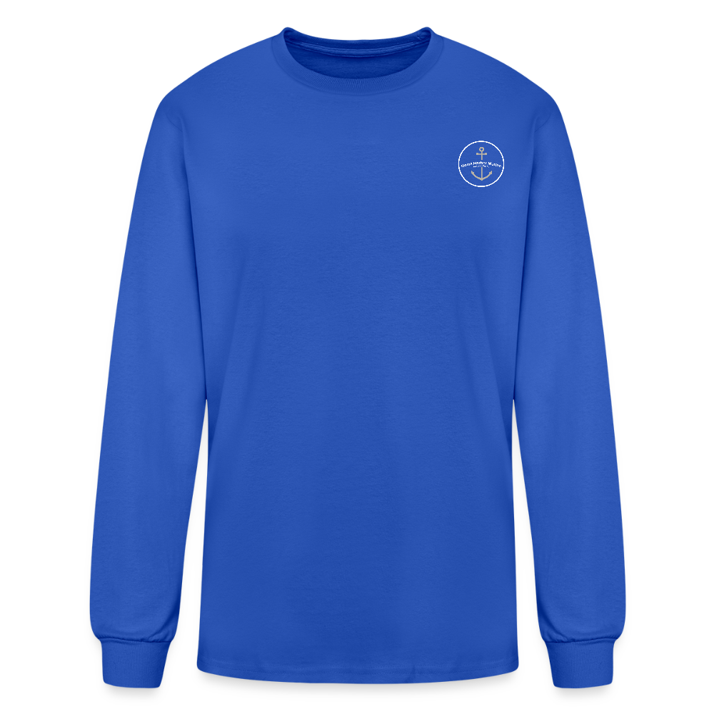 BELLE ISLE MARINA LONG SLEEVE T-SHIRT - royal blue