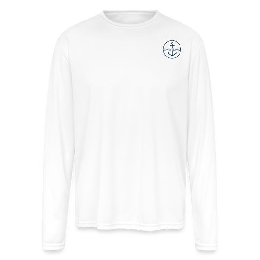 NORTHPORT VILLAGE MARINA PERFORMANCE LONG SLEEVE - white