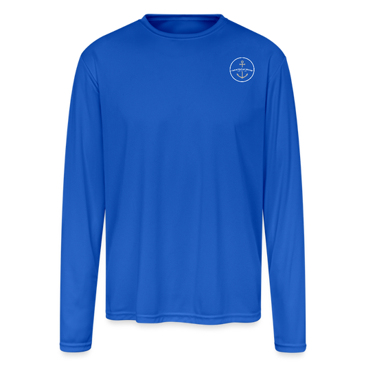 GROSSE ILE MARINA PERFORMANCE LONG SLEEVE - royal blue