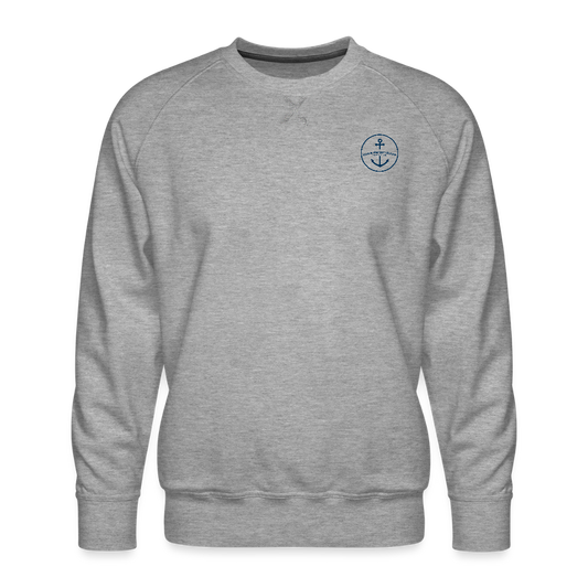 GROSSE ILE MARINA PREMIUM CREW SWEATSHIRT - heather grey