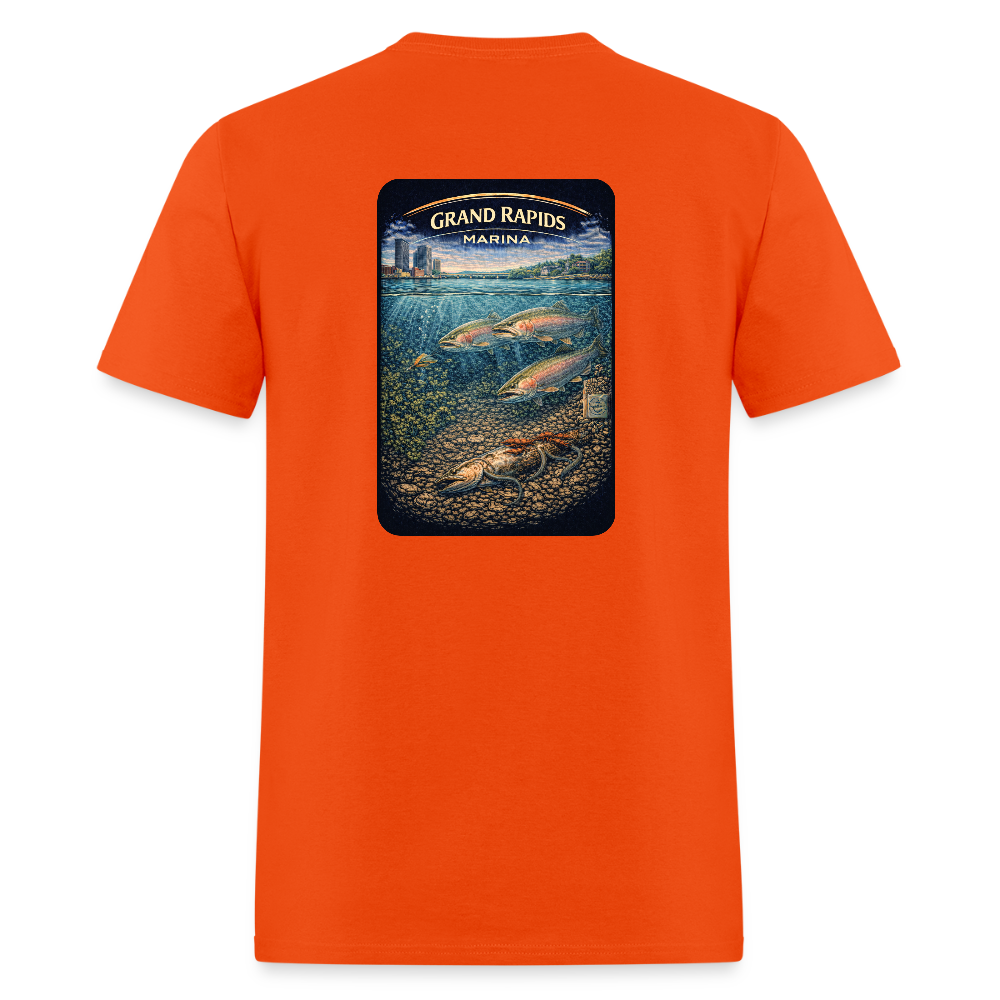 Grand Rapids Marina T-Shirt | Michigan Marina Series - orange