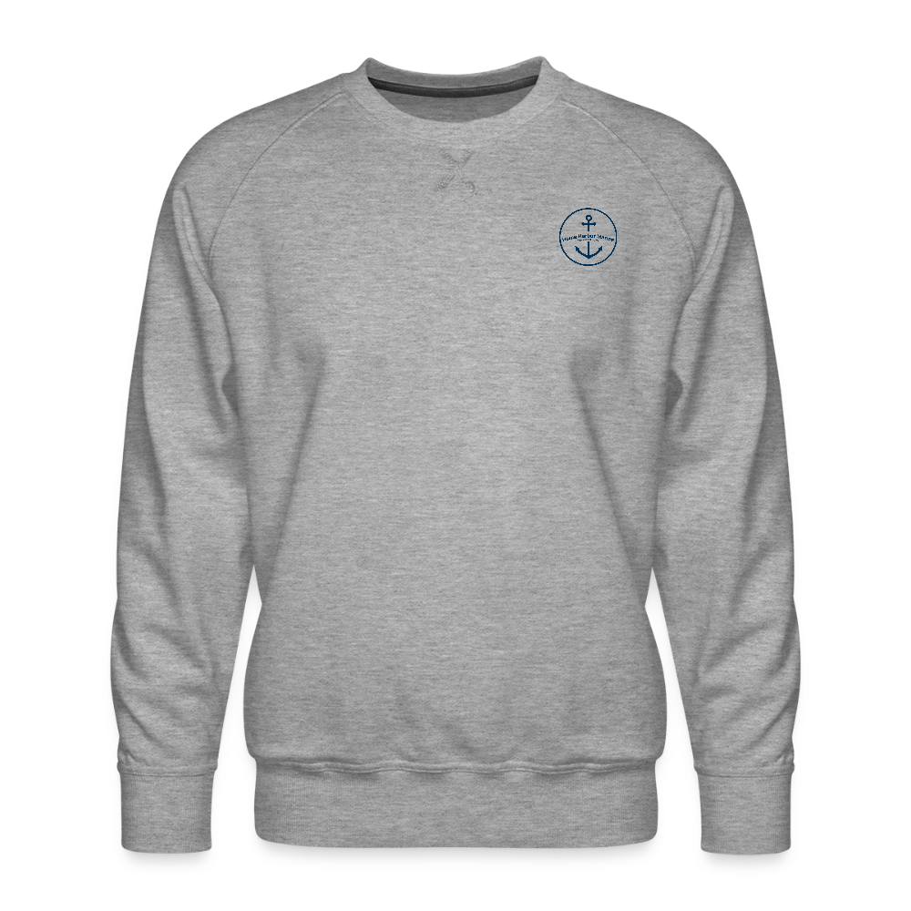 LAKE CHARLEVOIX MARINA PREMIUM CREW SWEATSHIRT - heather grey