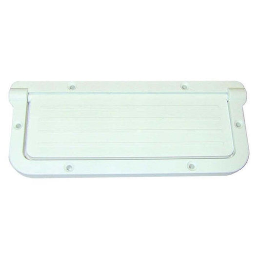 T-H Marine Large Rectangular Scupper - White [LRS-2-DP]