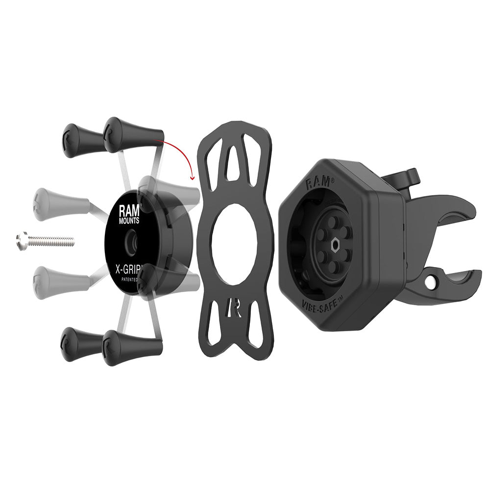 RAM Mount RAM X-Grip Phone Mount w/Vibe-Safe  Small Tough-Claw [RAM-HOL-UN7-462-400]