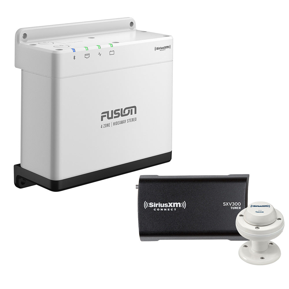 Fusion MS-WB675 Marine Hideaway Stereo w/SiriusXM SXV300 Connect Tuner  Marine/RV Antenna [010-02346-50/SXM]