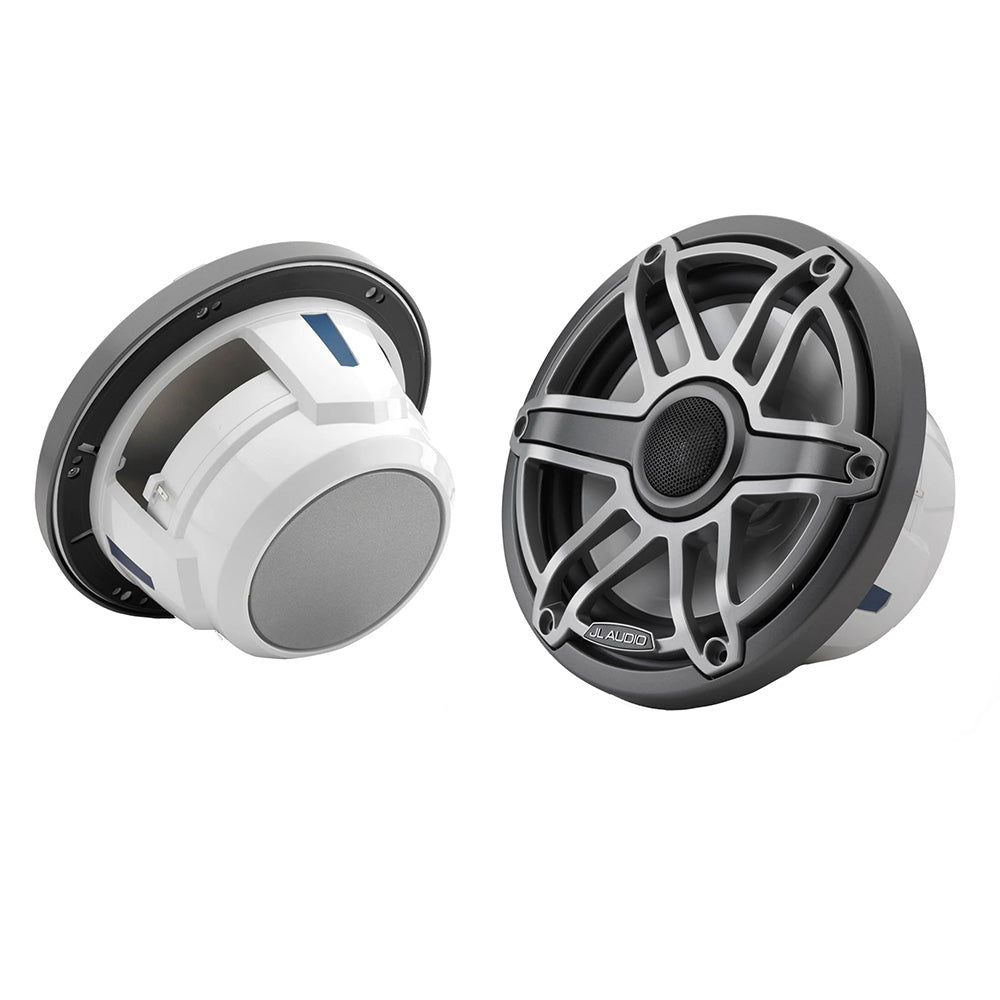 JL Audio M6 Series 7.7" Marine Coaxial Speakers w/Titanium Sport Grille - M6-770X-S-GmTi [010-03075-00]