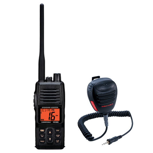 Standard Horizon HX380 Handheld VHF w/FREE CMP460 Speaker Mic [HX380/CMP460]