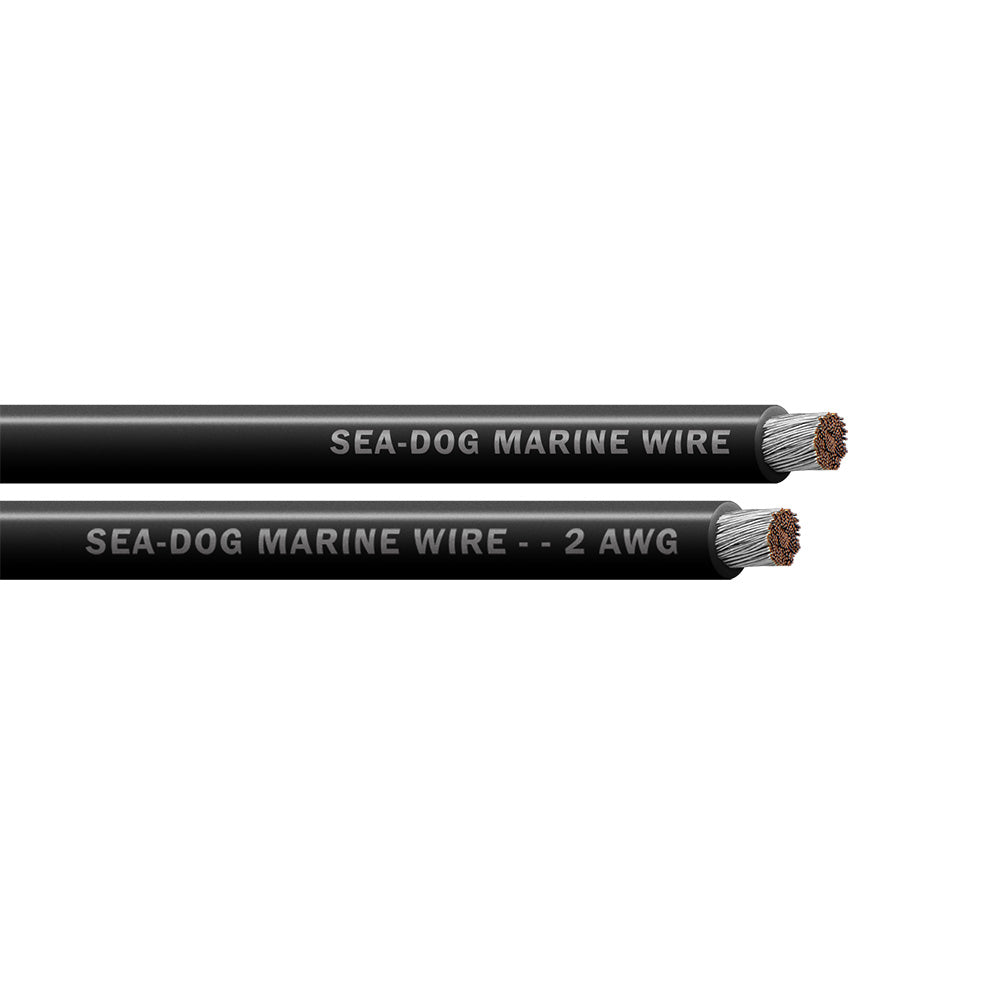Sea-Dog 2 AWG Black Battery Cable - 50' [8002011]