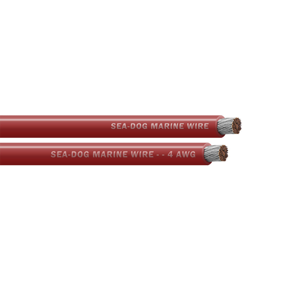 Sea-Dog 4 AWG Red Battery Cable - 500' [8004027]