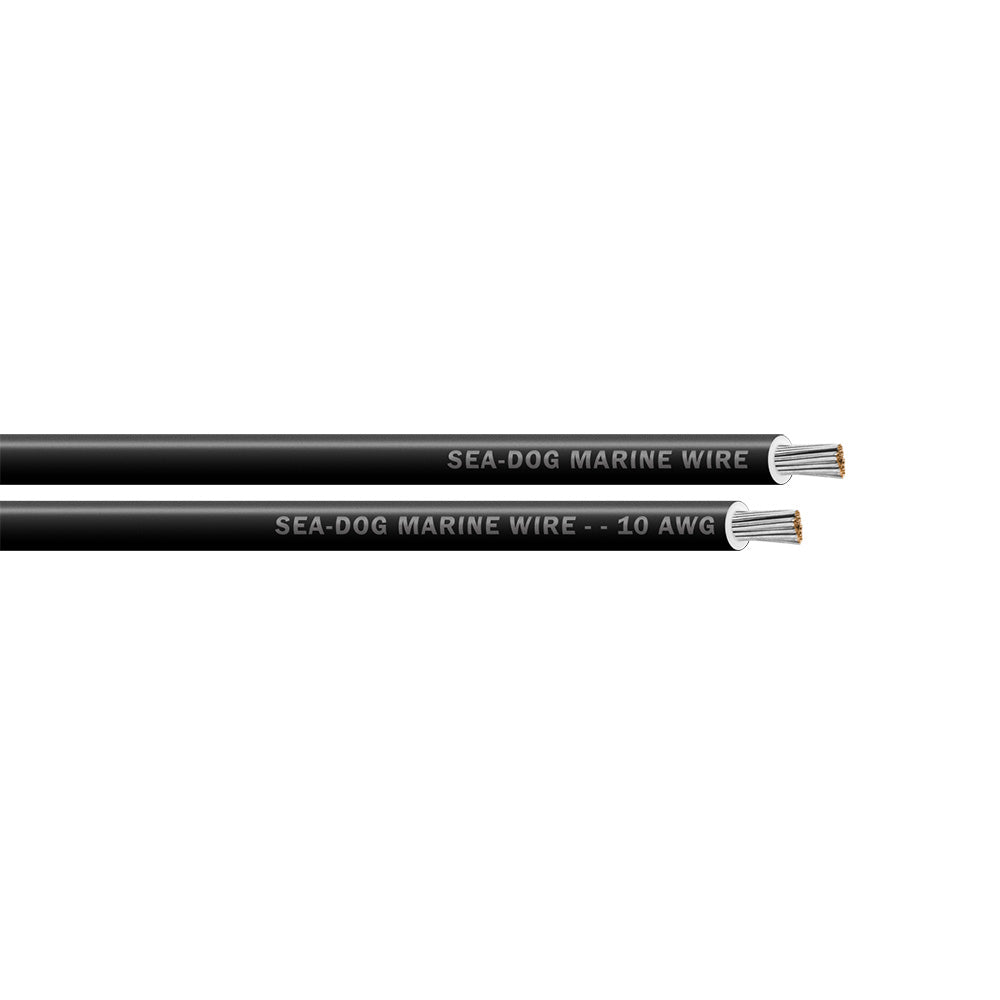 Sea-Dog 10 AWG Black Primary Wire - 25' [8010010]