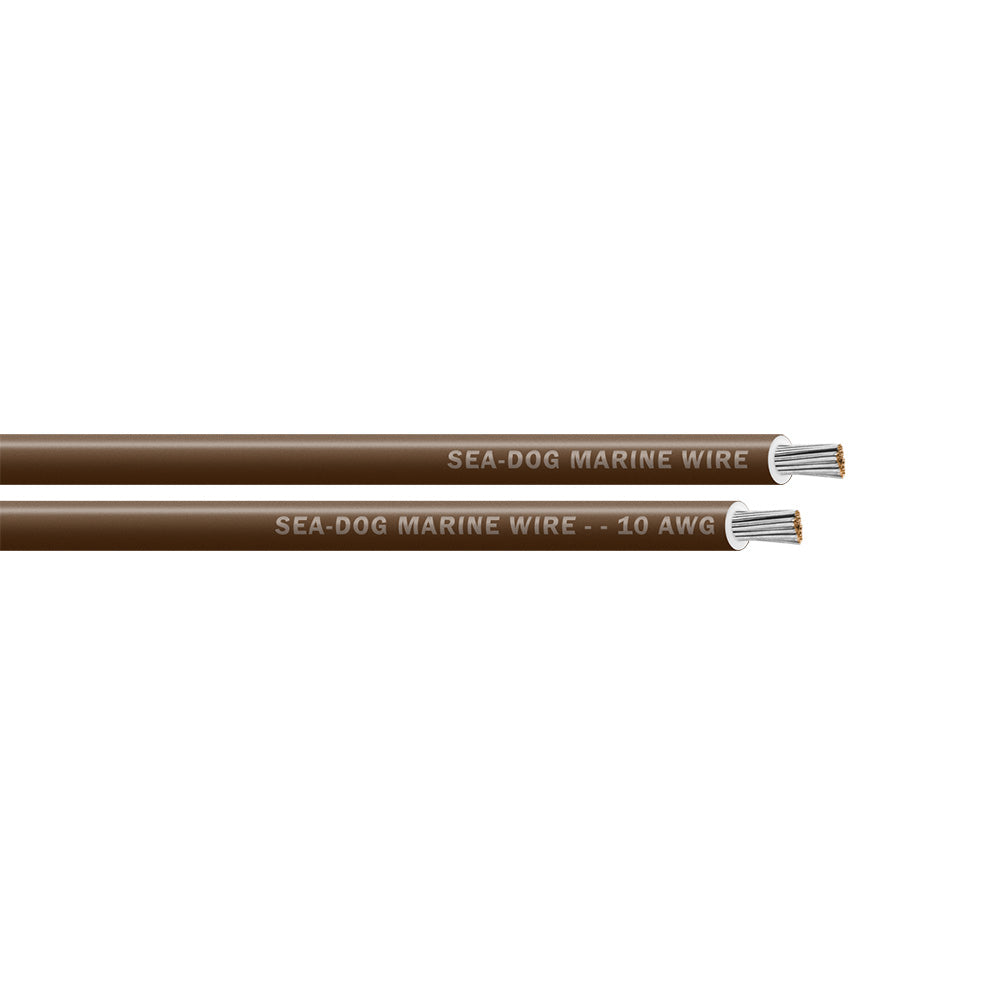 Sea-Dog 10 AWG Brown Primary Wire - 25' [8010070]