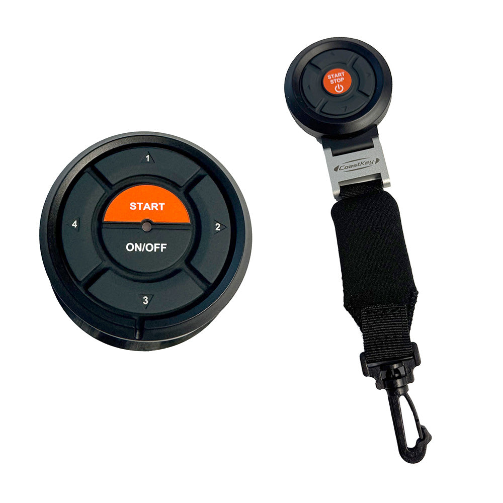 CoastKey Premium Plus Triple Mercury Engine Keyless Ignition w/Keyless Stop/Start, Remote Stop/Start, Ecos Rem Trim/Tilt [C0312]