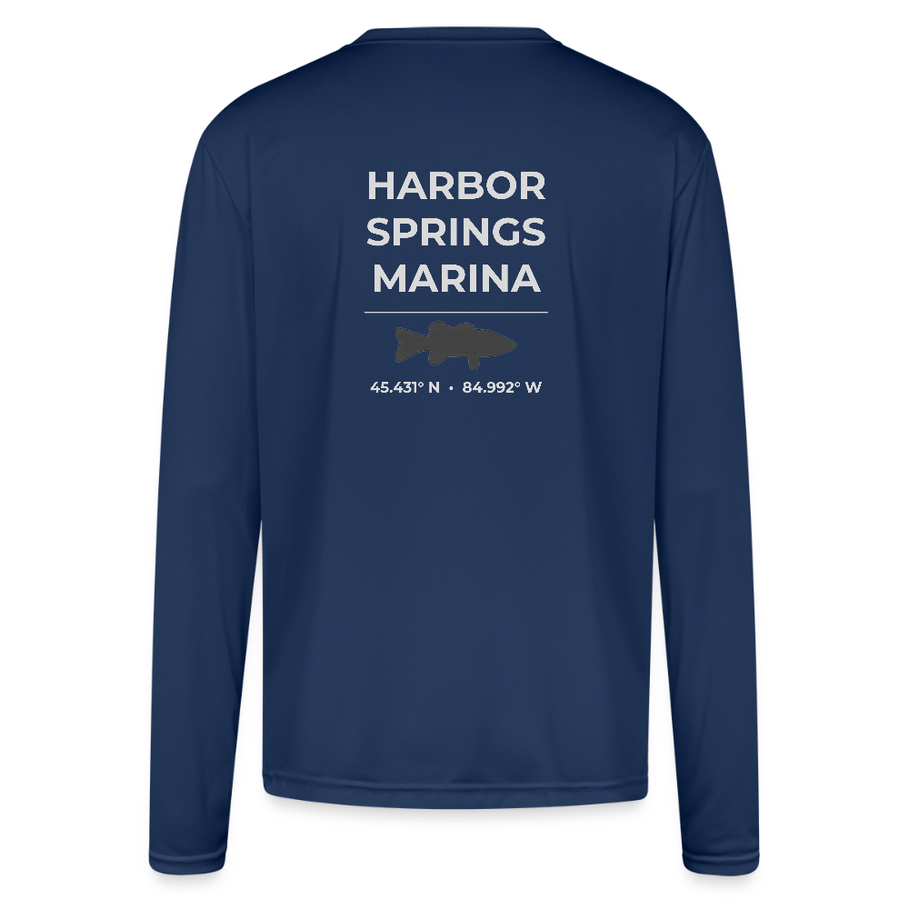HARBOR SPRINGS MARINA PERFORMANCE LONG SLEEVE - navy