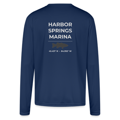 HARBOR SPRINGS MARINA PERFORMANCE LONG SLEEVE - navy