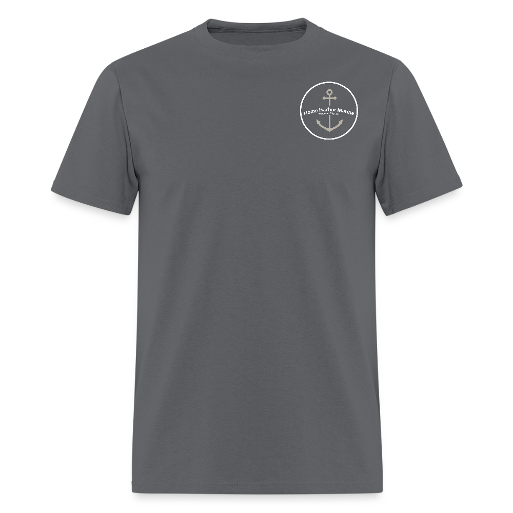 Petoskey Marina T-Shirt | Michigan Marina Series - charcoal