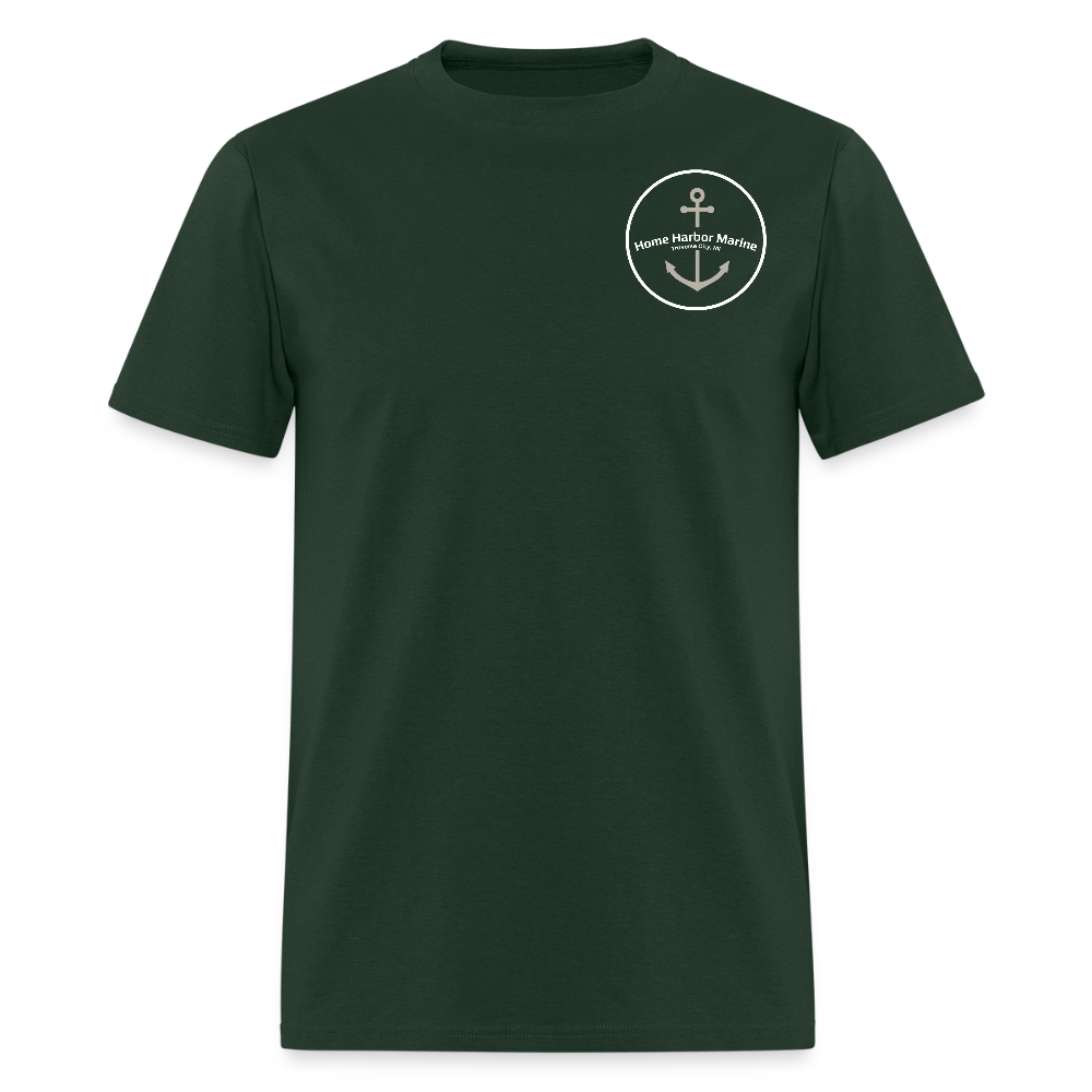 Manitou Island Marina T-Shirt | Michigan Marina Series - forest green