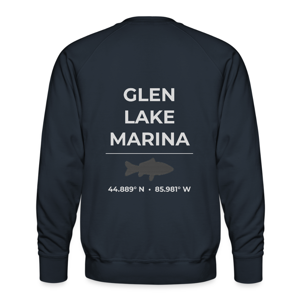 GLEN LAKE MARINA PREMIUM CREW SWEATSHIRT - navy