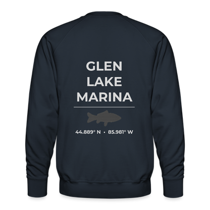 GLEN LAKE MARINA PREMIUM CREW SWEATSHIRT - navy