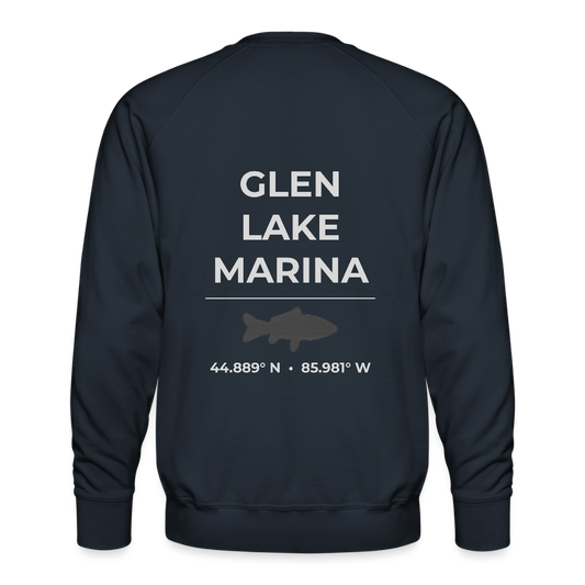 GLEN LAKE MARINA PREMIUM CREW SWEATSHIRT - navy