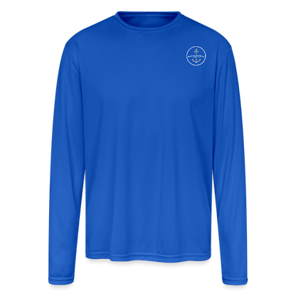 MANITOU ISLAND MARINA PERFORMANCE LONG SLEEVE - royal blue