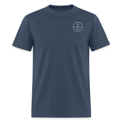 Lake Leelanau Marina T-Shirt | Michigan Marina Series -  blue dusk