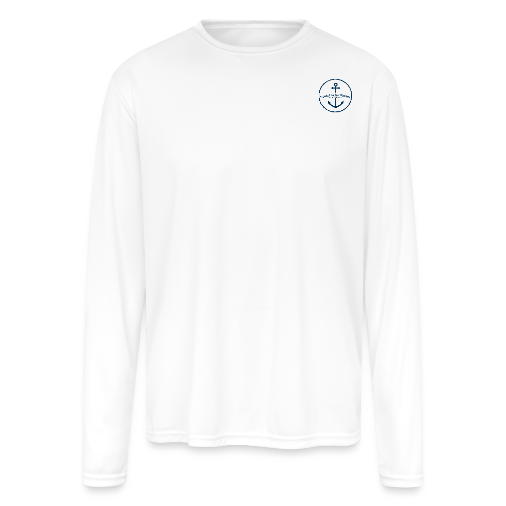 GROSSE ILE MARINA PERFORMANCE LONG SLEEVE - white