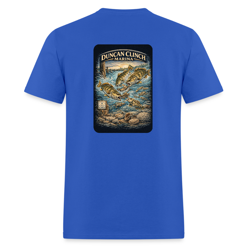 Duncan Clinch Marina T-Shirt | Lake Michigan Coastal Heritage - royal blue