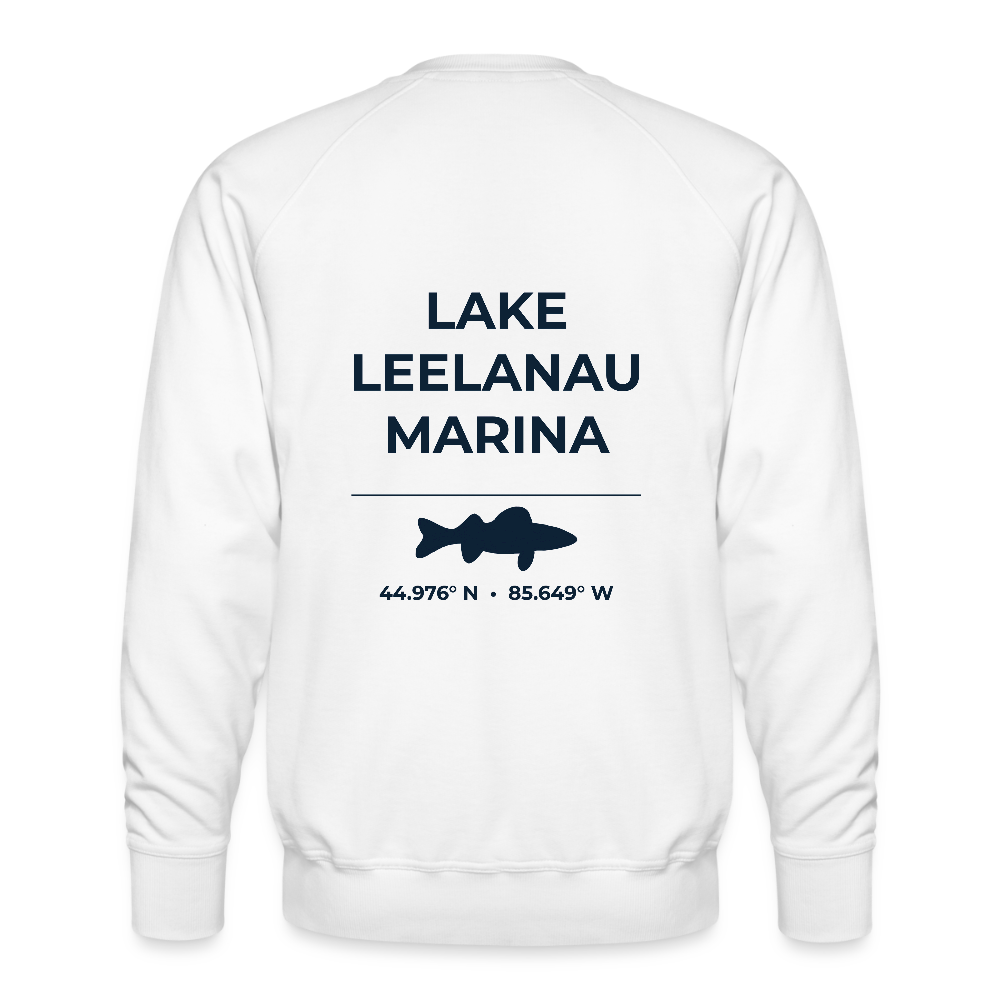 LAKE LEELANAU MARINA PREMIUM CREW SWEATSHIRT - white