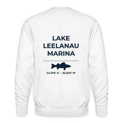 LAKE LEELANAU MARINA PREMIUM CREW SWEATSHIRT - white