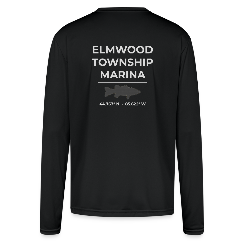 ELMWOOD TOWNSHIP MARINA PERFORMANCE LONG SLEEVE - black