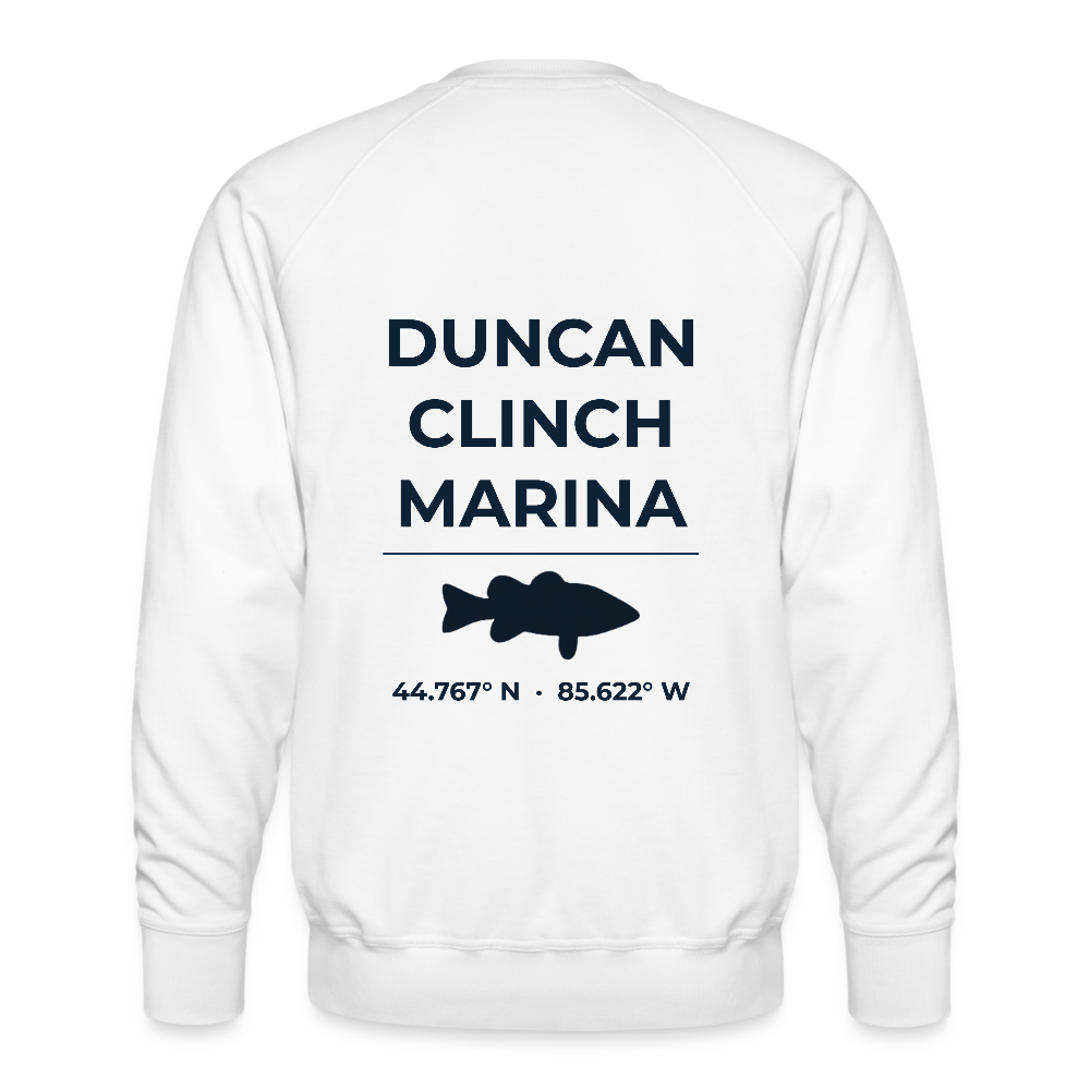 DUNCAN L. CLINCH MARINA PREMIUM CREW SWEATSHIRT - white