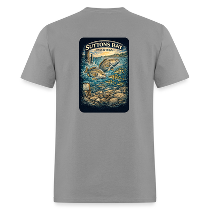 Suttons Bay Marina T-Shirt | Lake Michigan Coastal Heritage - rock