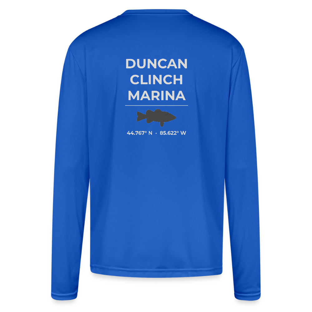 DUNCAN L. CLINCH MARINA PERFORMANCE LONG SLEEVE - royal blue