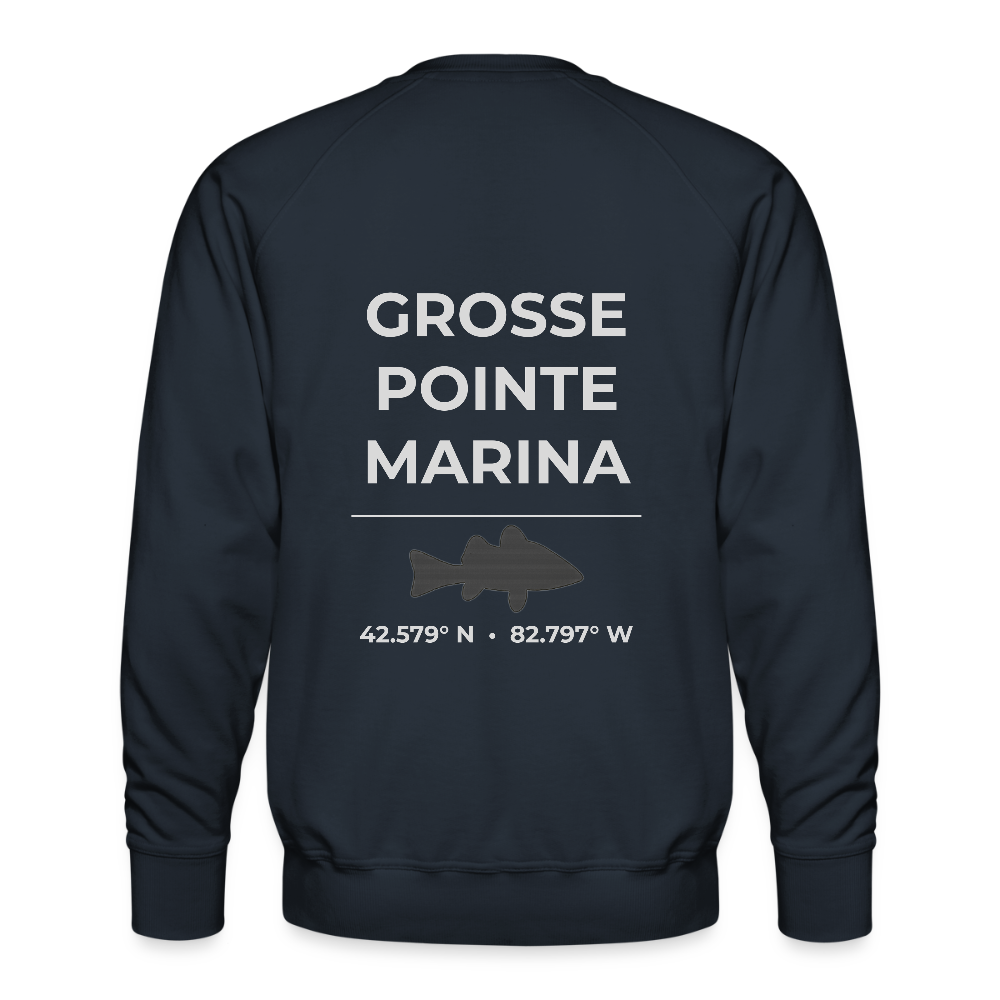 GROSSE POINTE MARINA PREMIUM CREW SWEATSHIRT - navy
