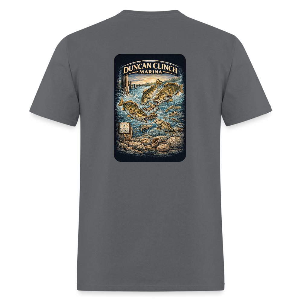 Duncan Clinch Marina T-Shirt | Lake Michigan Coastal Heritage - charcoal