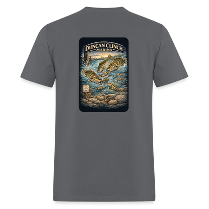 Duncan Clinch Marina T-Shirt | Lake Michigan Coastal Heritage - charcoal