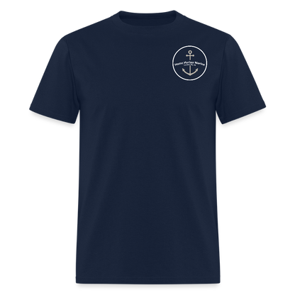 Cheboygan Marina T-Shirt | Michigan Marina Series - navy