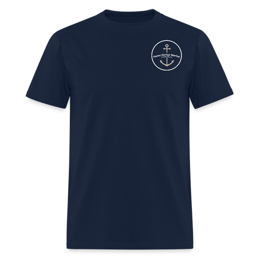 Cheboygan Marina T-Shirt | Michigan Marina Series - navy