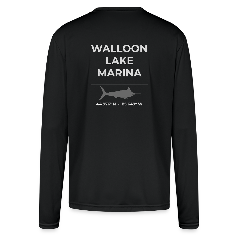WALLOON LAKE MARINA PERFORMANCE LONG SLEEVE - black