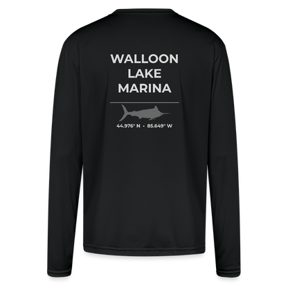 WALLOON LAKE MARINA PERFORMANCE LONG SLEEVE - black