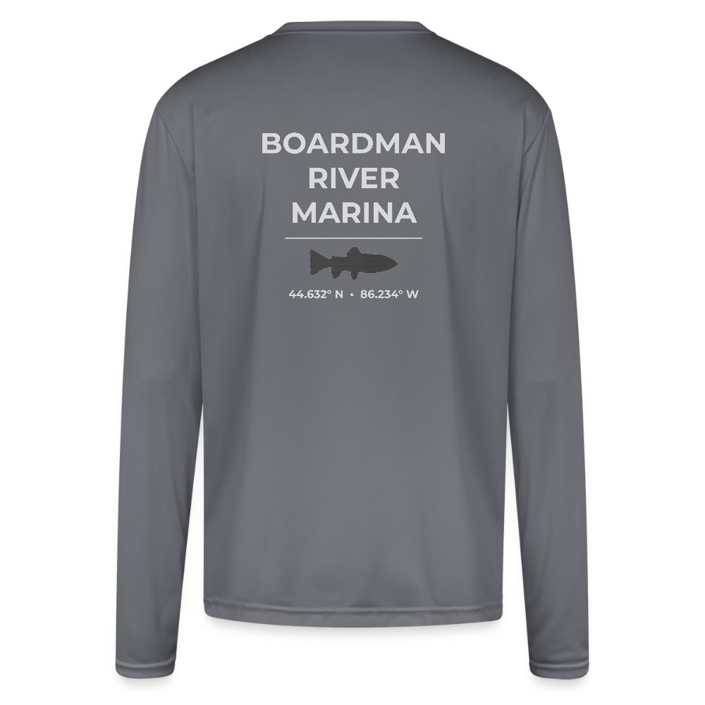 BOARDMAN RIVER MARINA PERFORMANCE LONG SLEEVE - gray