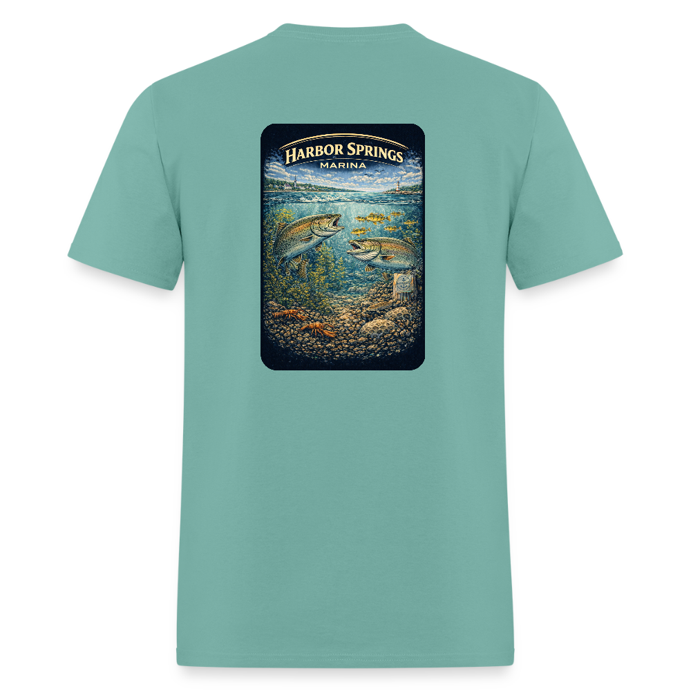 Harbor Springs Marina T-Shirt | Michigan Marina Series - aquatic