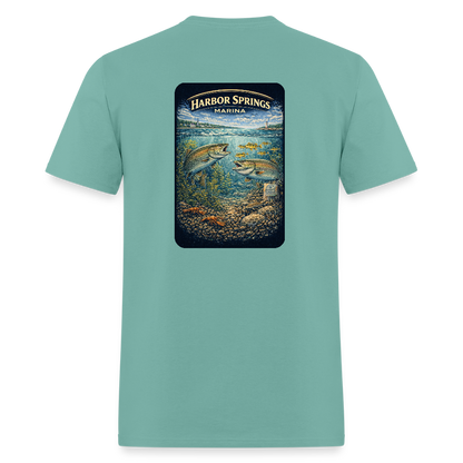 Harbor Springs Marina T-Shirt | Michigan Marina Series - aquatic