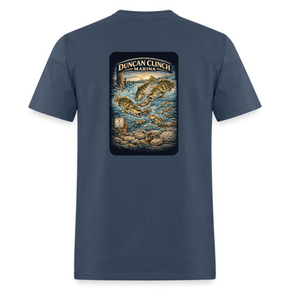 Duncan Clinch Marina T-Shirt | Lake Michigan Coastal Heritage -  blue dusk